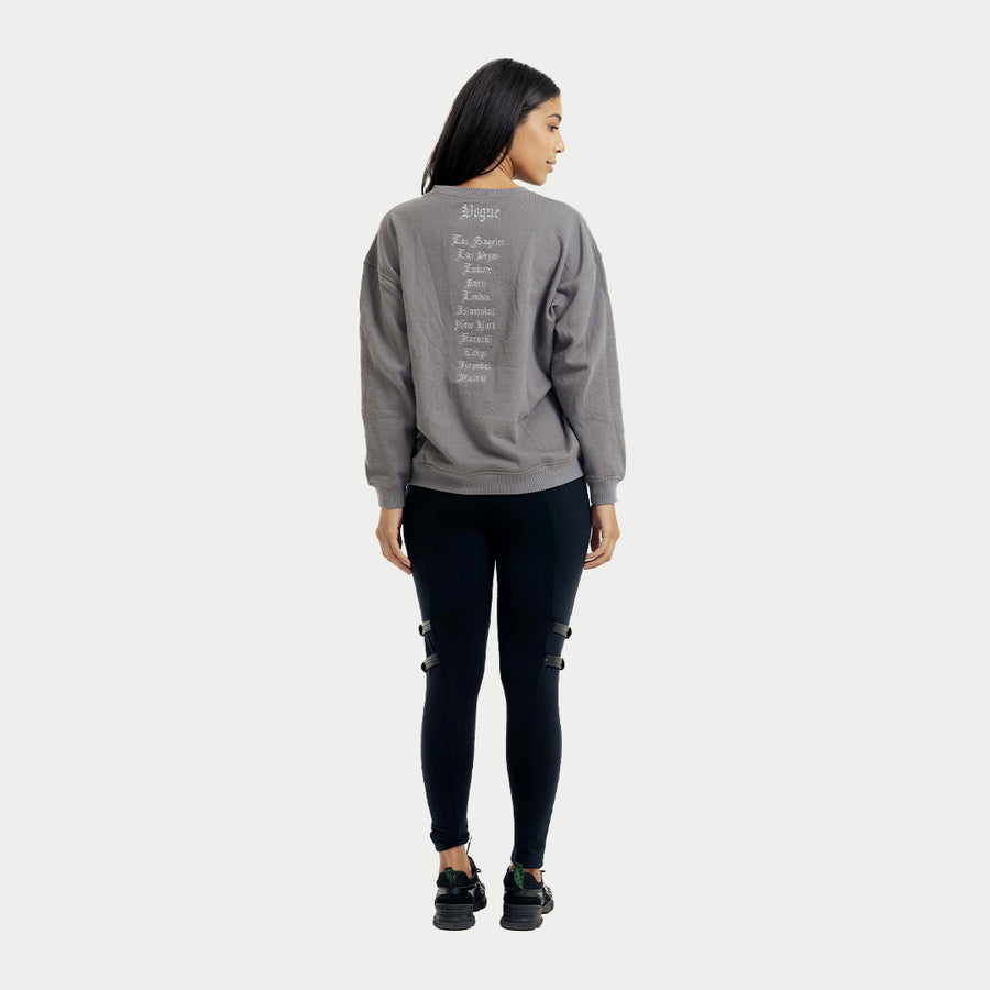 Midnight Grey Cities Sweatshirt | BLK Vogue