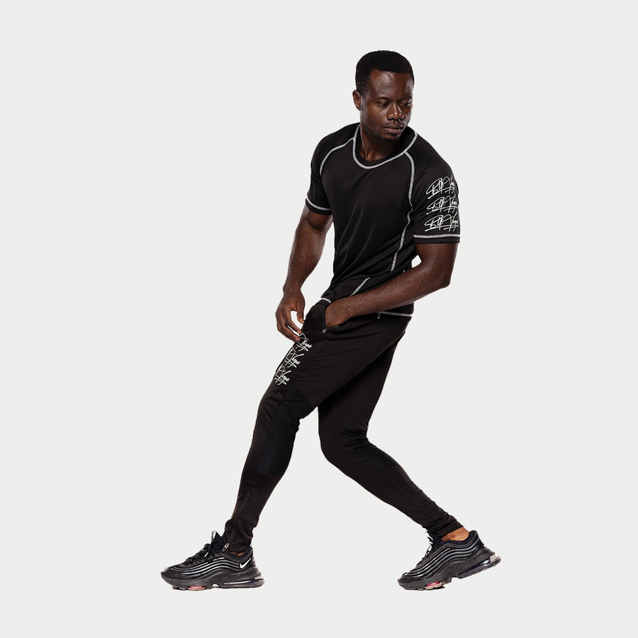 Breathable Logo Men Legging Trouser | BLK Vogue