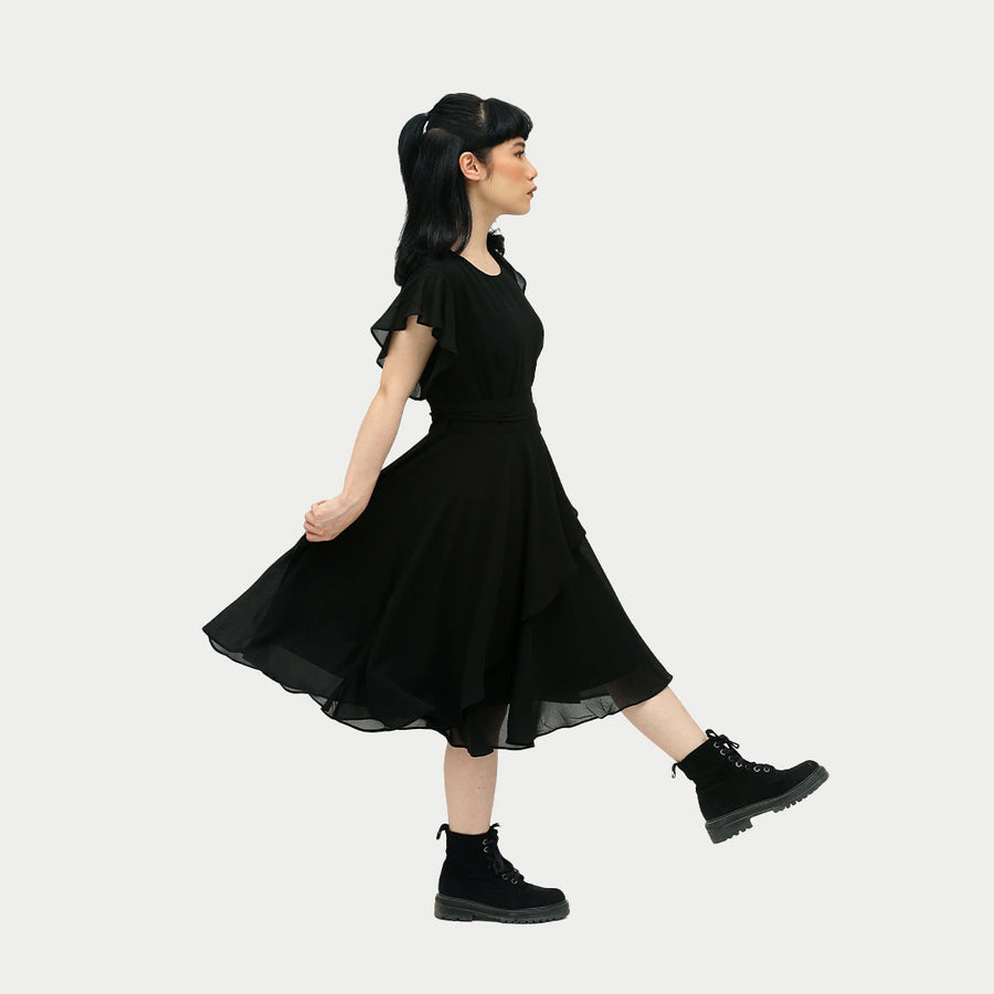 Black Tea Length Dress | BLK Vogue