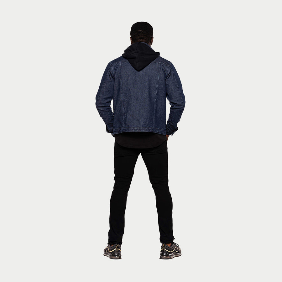 Denim Jacket With Detachable Hood | BLK Vogue