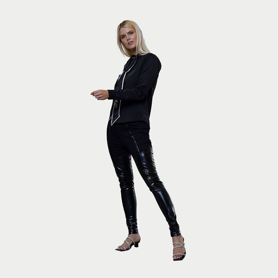 Thigh High Leather Legging | BLK Vogue